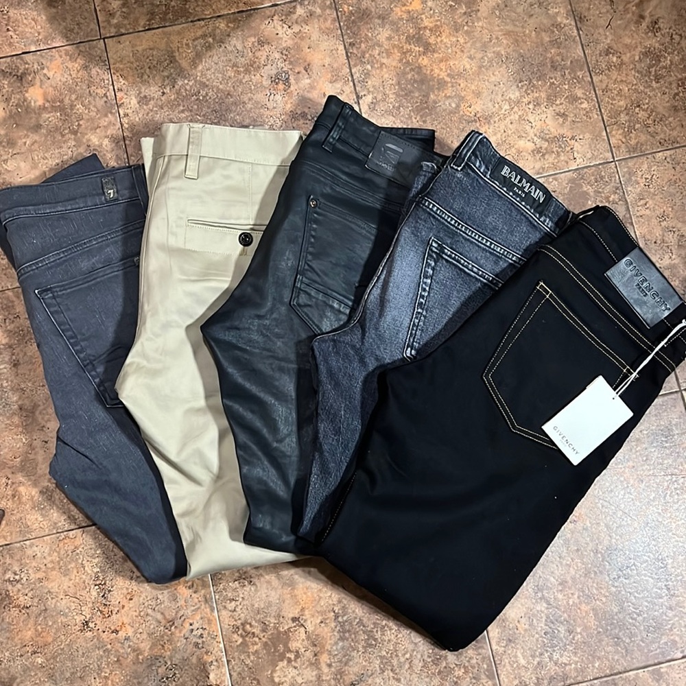Givenchy - G Star Raw - 7 for all mankind and Balmain Jeans